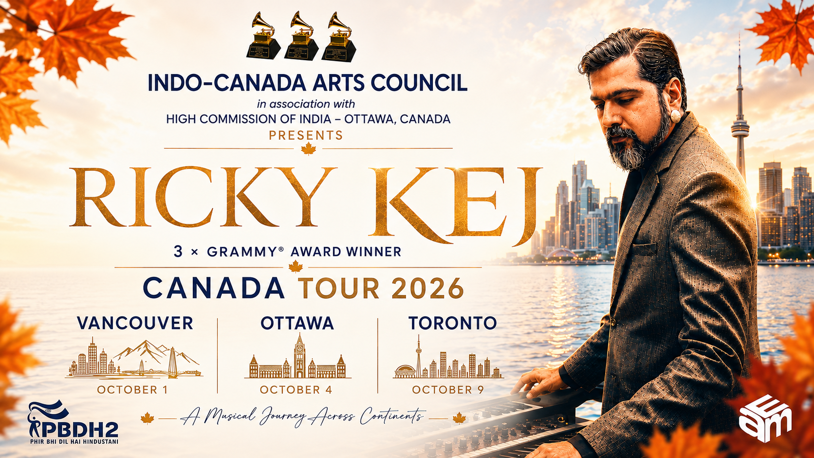 Ricky Kej · Canada Tour 2026